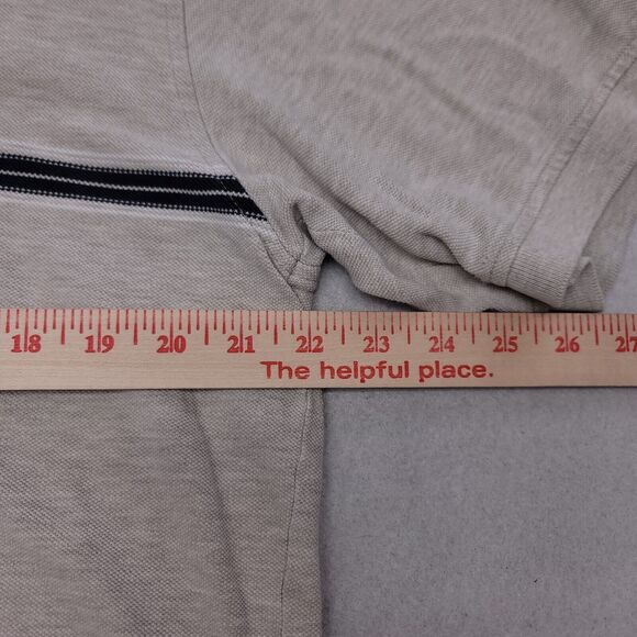 IZOD Short Sleeve Pullover Polo Shirt Adult Mens Size Large L Gray - Picture 5 of 8